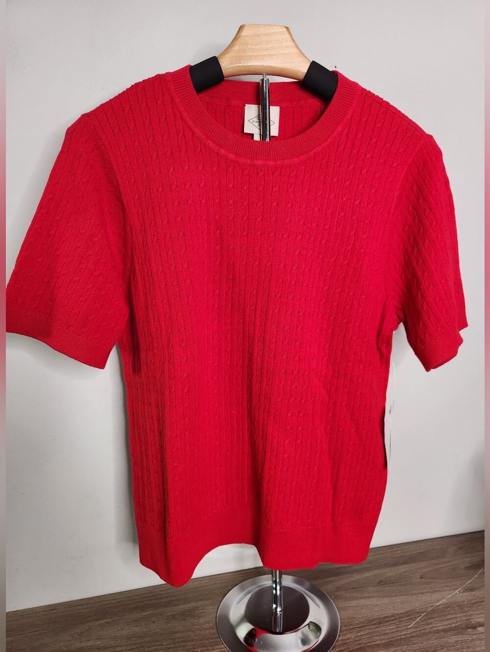 St. John's Bay Penneys Ribbed Mock Neck Top